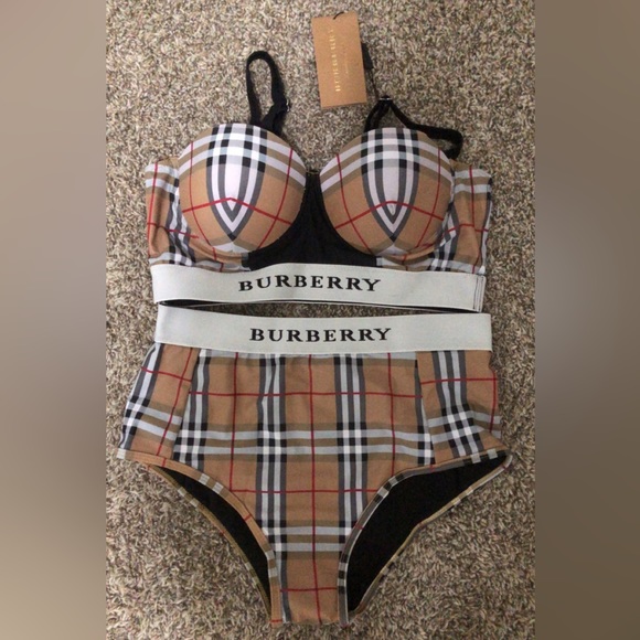 Burberry Other - Burberry 2 Piece High Waisted Bathing Suit NEW